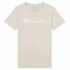 Women’s Short Sleeve T-Shirt Champion Big Script Logo White