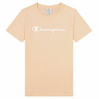 Women’s Short Sleeve T-Shirt Champion Big Script Logo Pink