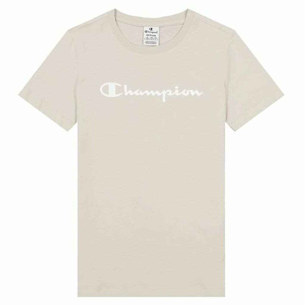 Women’s Short Sleeve T-Shirt Champion Big Script Logo White