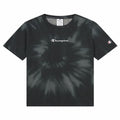 Champion Damen Kurzarm T-Shirt Croptop Schwarz – XS