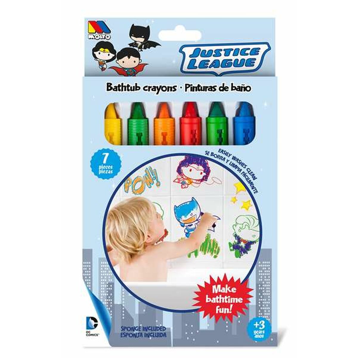 Coloured crayons Moltó 17747 Bath & Shower – Produktbild 1