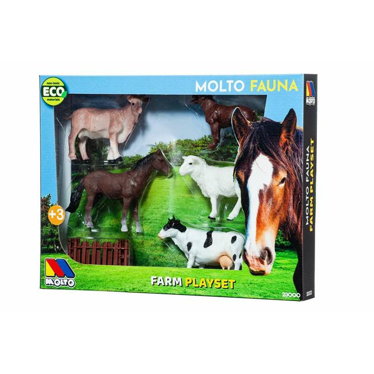 Moltó Bauernhoftier-Set Kunststoff – Produktansicht 2