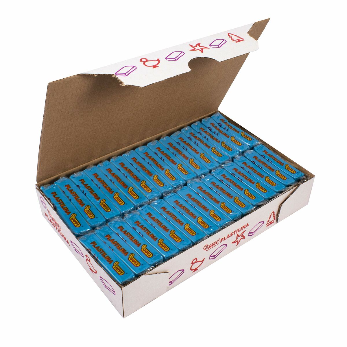 Modelling clay Jovi Blau 50 g (30 Teile) – Produktbild 1