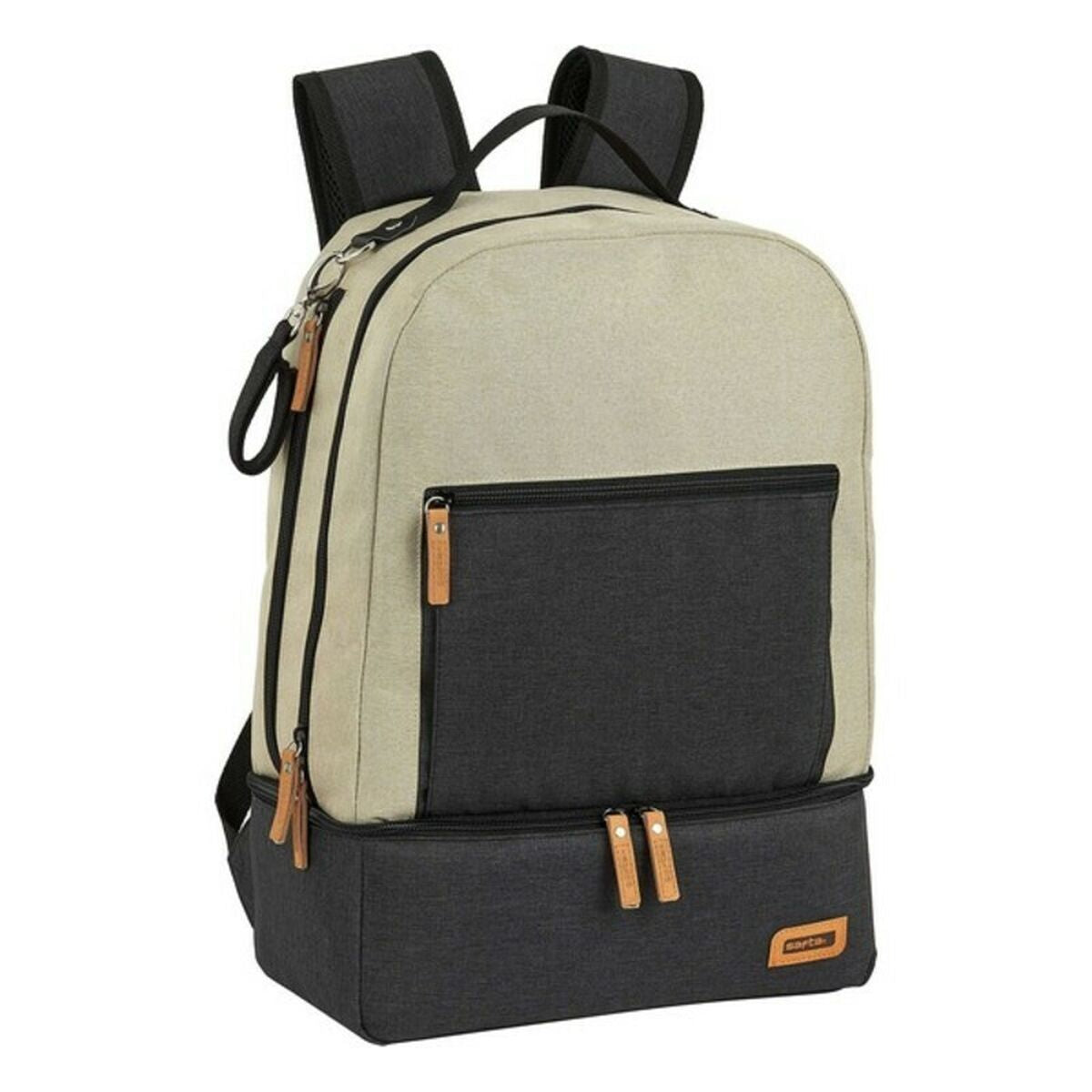 Sports Bag with Shoe holder Safta M883 Beige Dark Grau 15 L – Produktbild 1