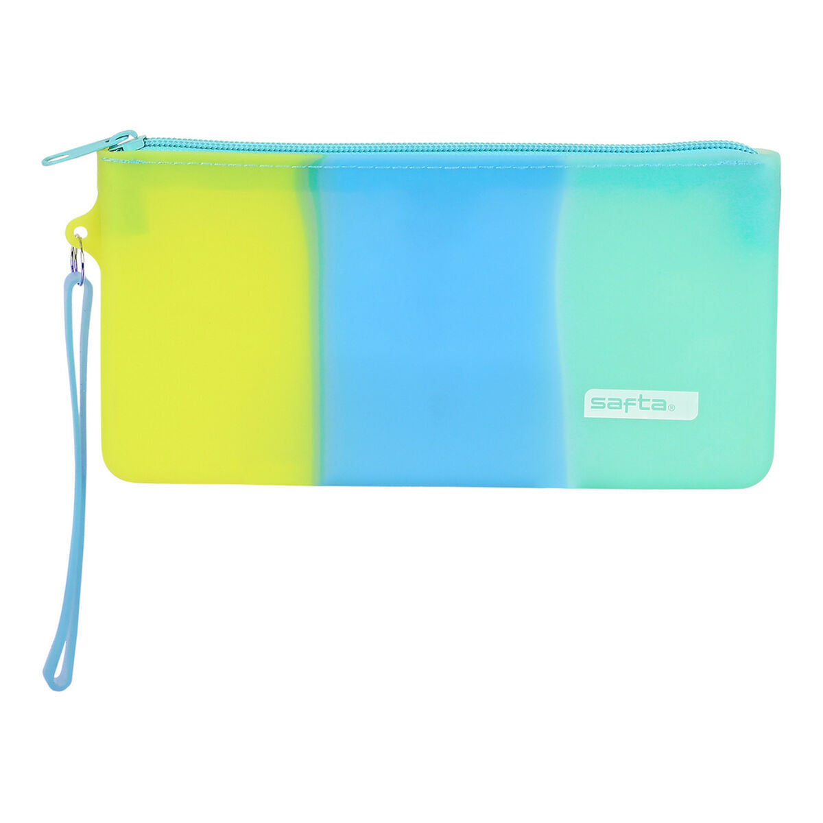 School Case Safta Blau Grün Gelb (21 x 10.5 x 2 cm) – Produktbild 1