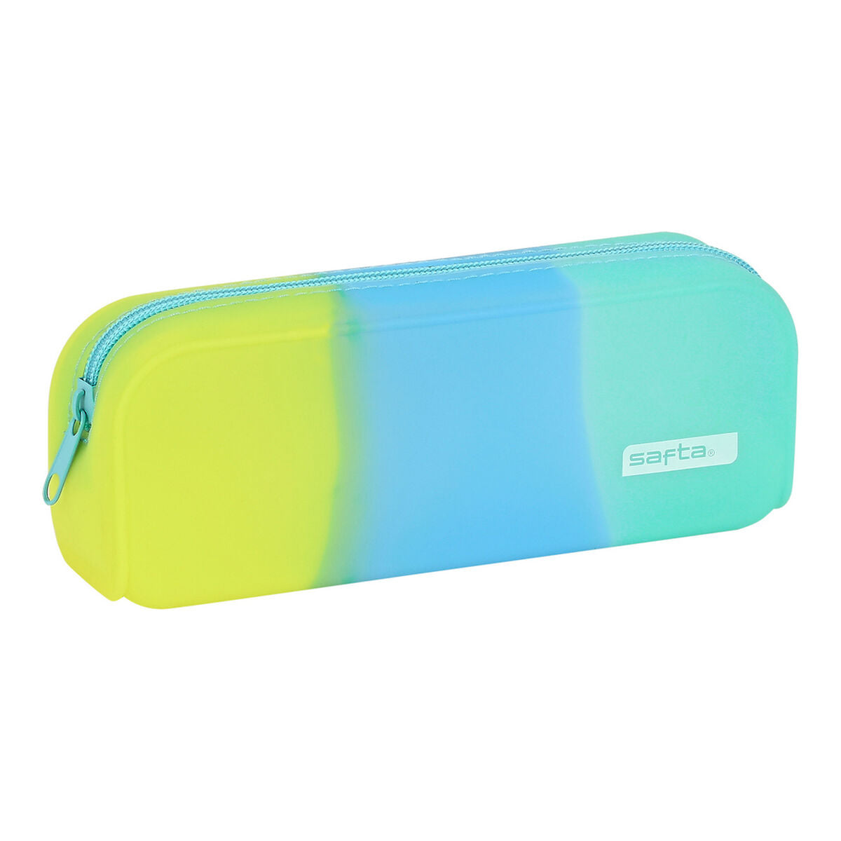 School Case Safta Blau Grün Gelb (18.5 x 7.5 x 5.5 cm) – Produktbild 1