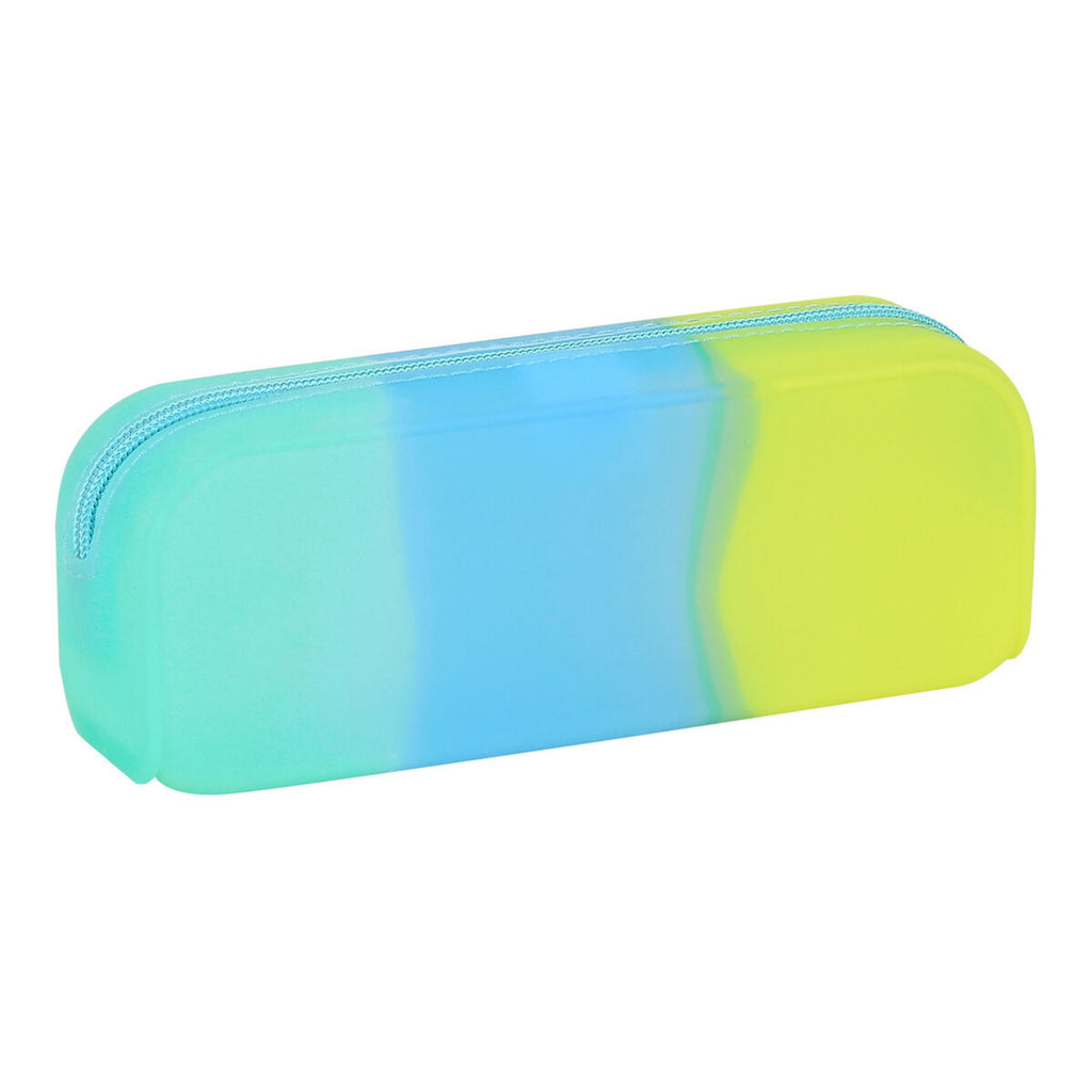 Safta Federmäppchen Blau Grün Gelb – Silicone – Produktansicht 4