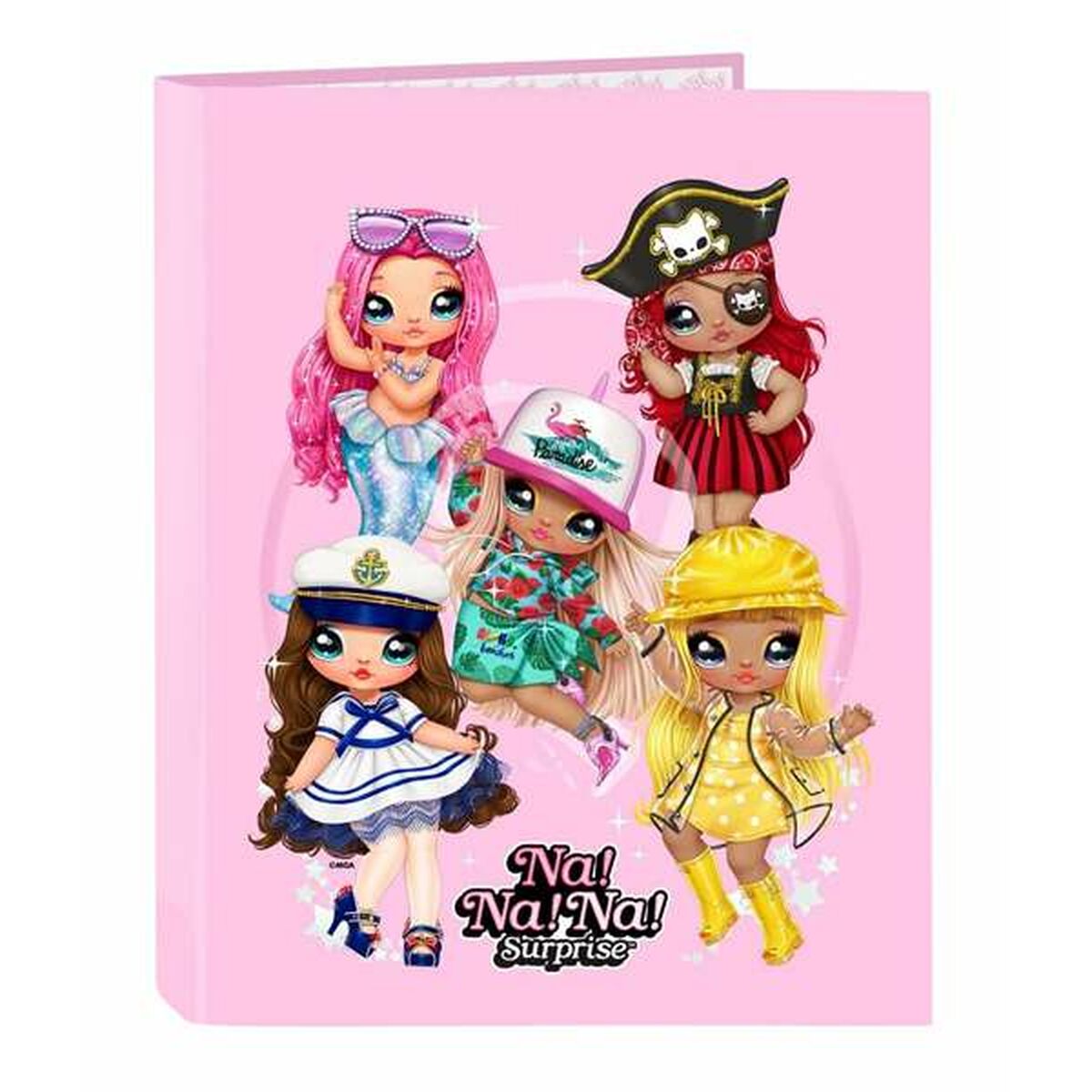 Ring binder Sparkle Na! Na! Na! Light Rosa 26,5 x 33 x 4 cm – Produktbild 1