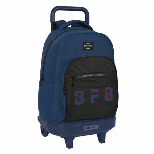 BlackFit8 Schulrucksack mit Rollen Urban Schwarz Dunkelblau – Produktansicht 1