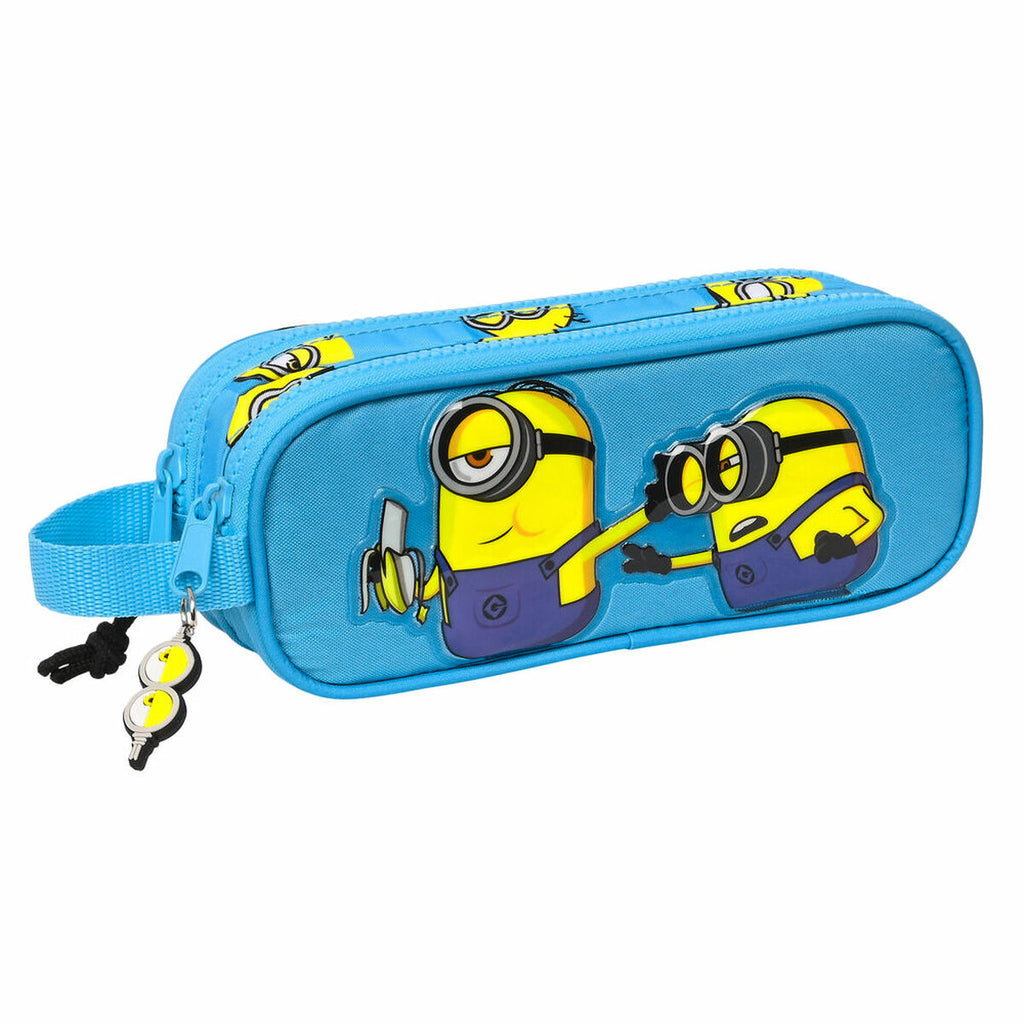 Minions Doppel-Federmäppchen Minionstatic Blau – Produktansicht 1
