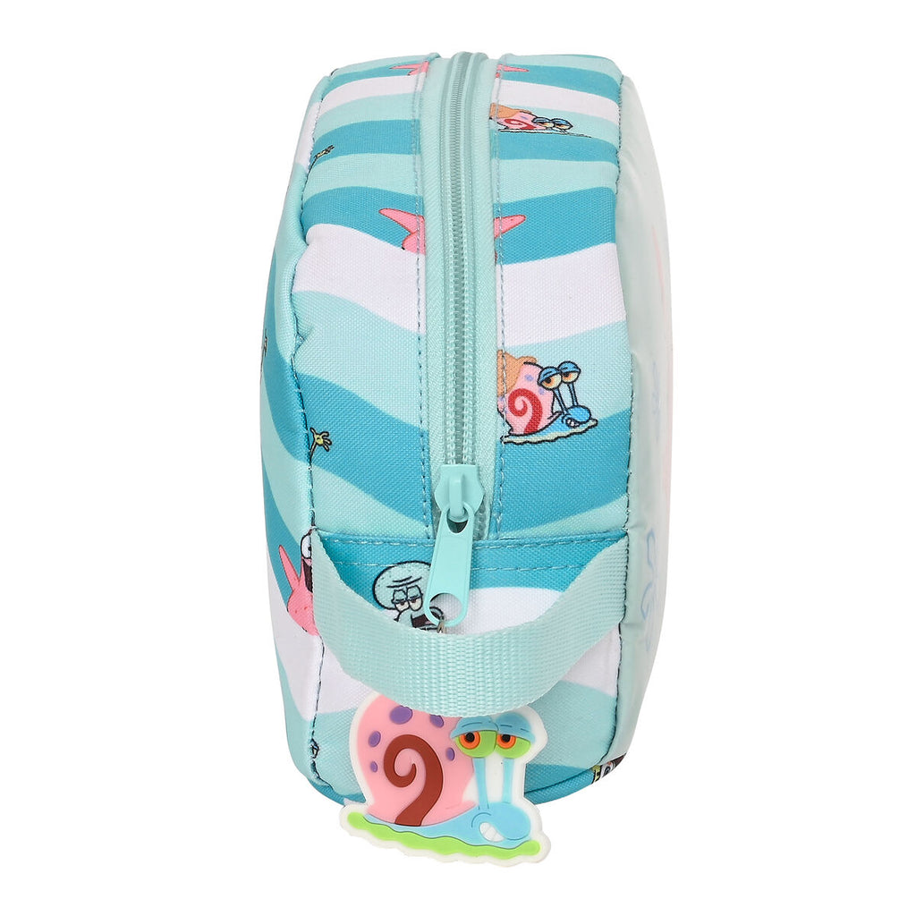 Spongebob Thermo-Lunchbox Stay positive Blau Weiß – Produktansicht 4