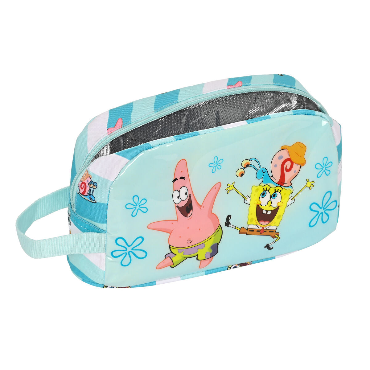 Spongebob Thermo-Lunchbox Stay positive Blau Weiß – Produktansicht 3