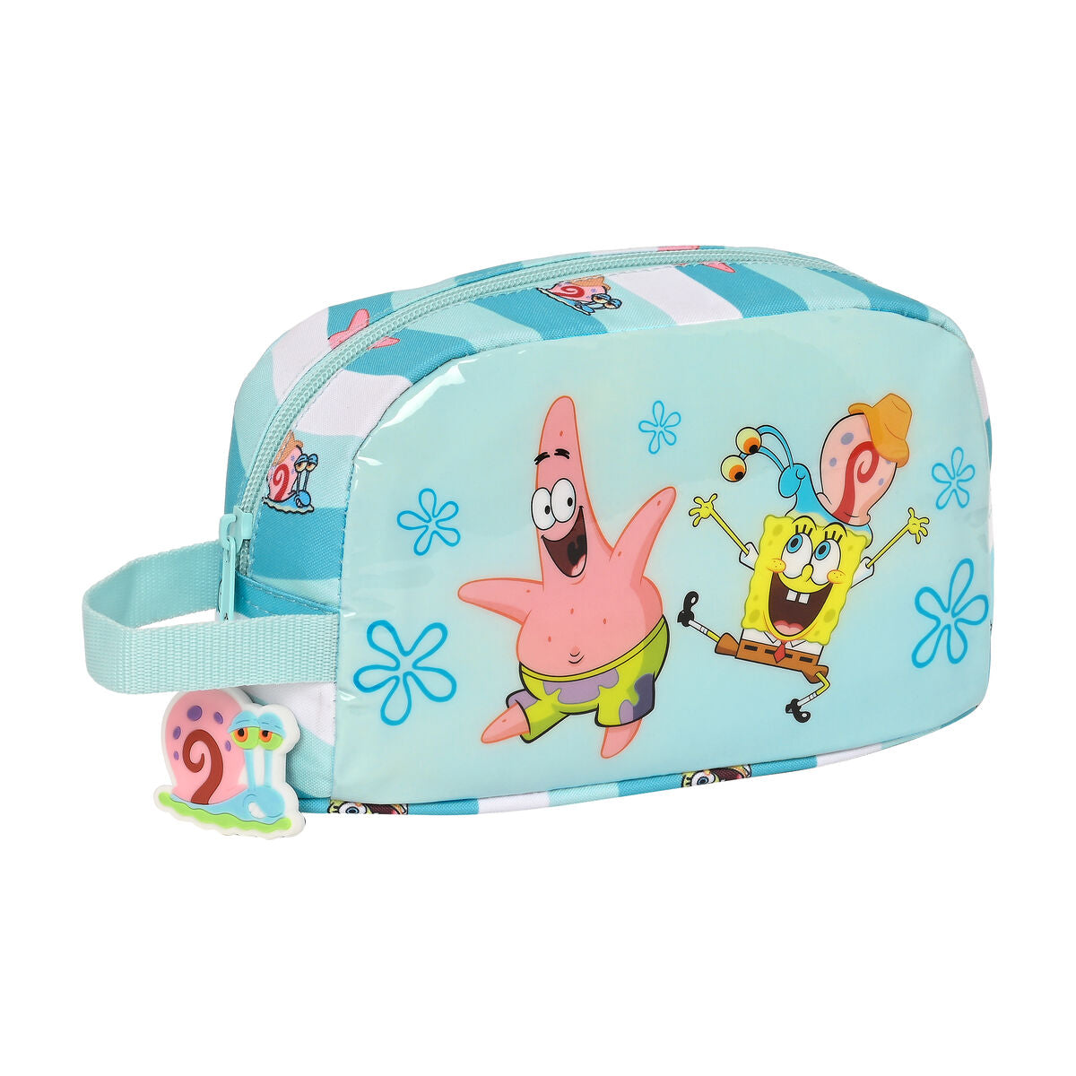 Thermo-Lunchbox Spongebob Stay positive Blau Weiß (21.5 x 12 x 6.5 cm) – Produktbild 1