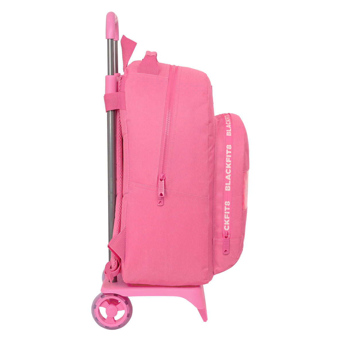 BlackFit8 Schulrucksack mit Rollen Glow up Rosa – Produktansicht 3