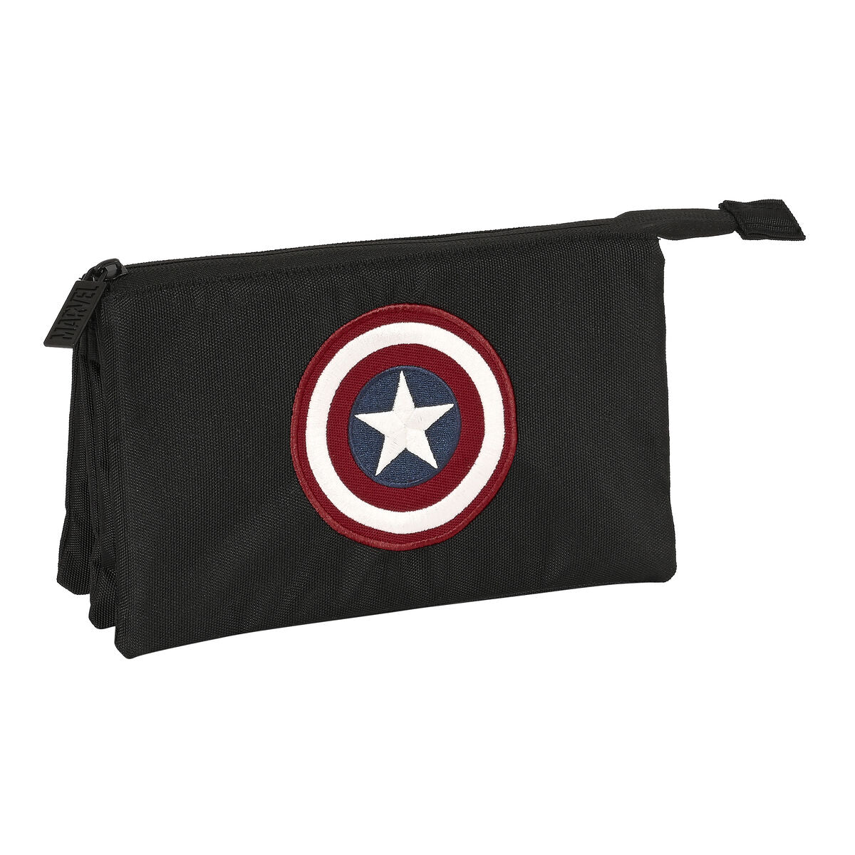 Triple Carry-all Capitán América Schwarz (22 x 12 x 3 cm) – Produktbild 1