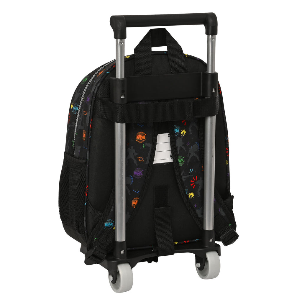 Schulrucksack mit Rollen The Avengers Super heroes Schwarz – Produktansicht 3