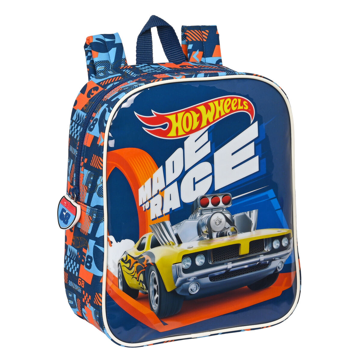 Kinder bag Hot Wheels Speed club Orange Navy Blau (22 x 27 x 10 cm) – Produktbild 1