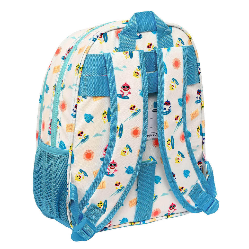 Baby Shark Schultasche Surfing Blau Weiß – Produktansicht 3