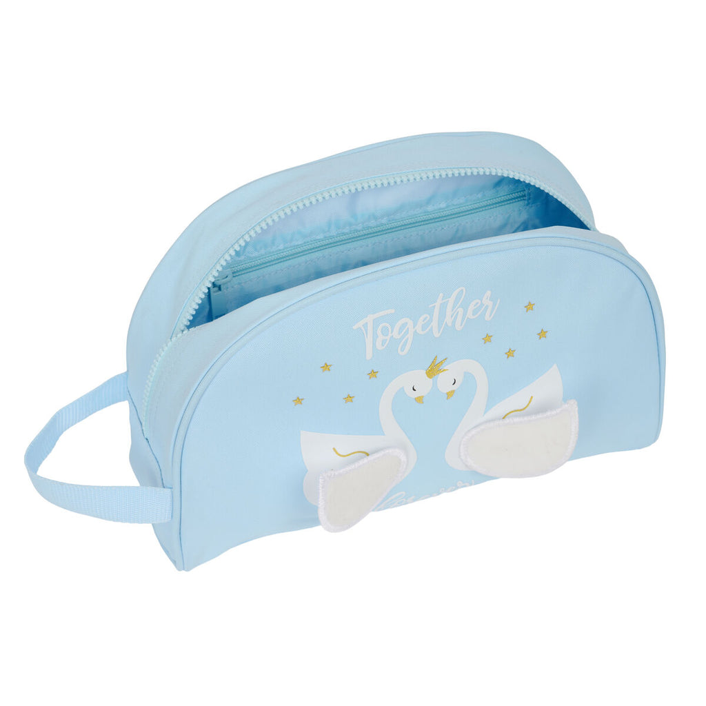 Glow Lab Schul-Kulturbeutel Cisnes Hellblau – Produktansicht 4