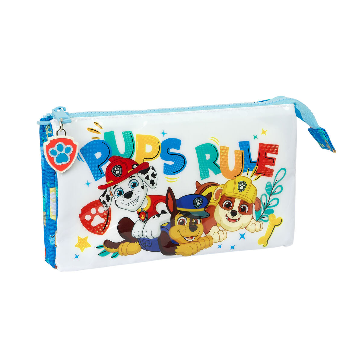 Triple Carry-all The Paw Patrol Pups rule Blau 22 x 12 x 3 cm – Produktbild 1