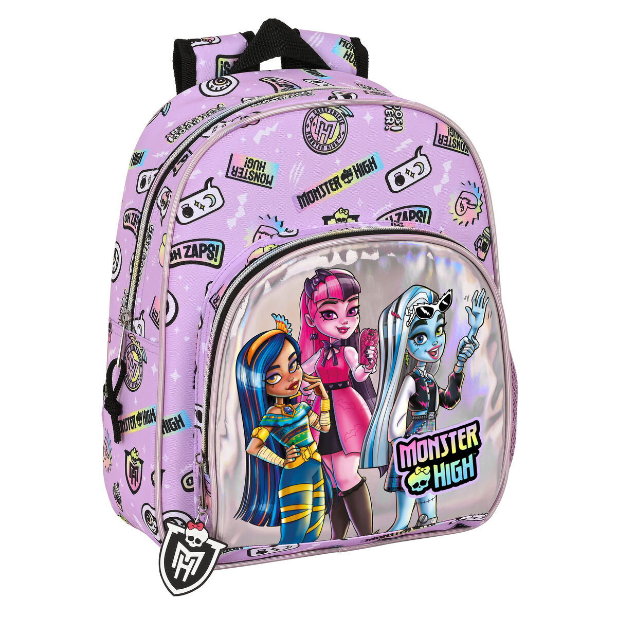 School Bag Monster High Best boos Lilac 28 x 34 x 10 cm – Produktbild 1