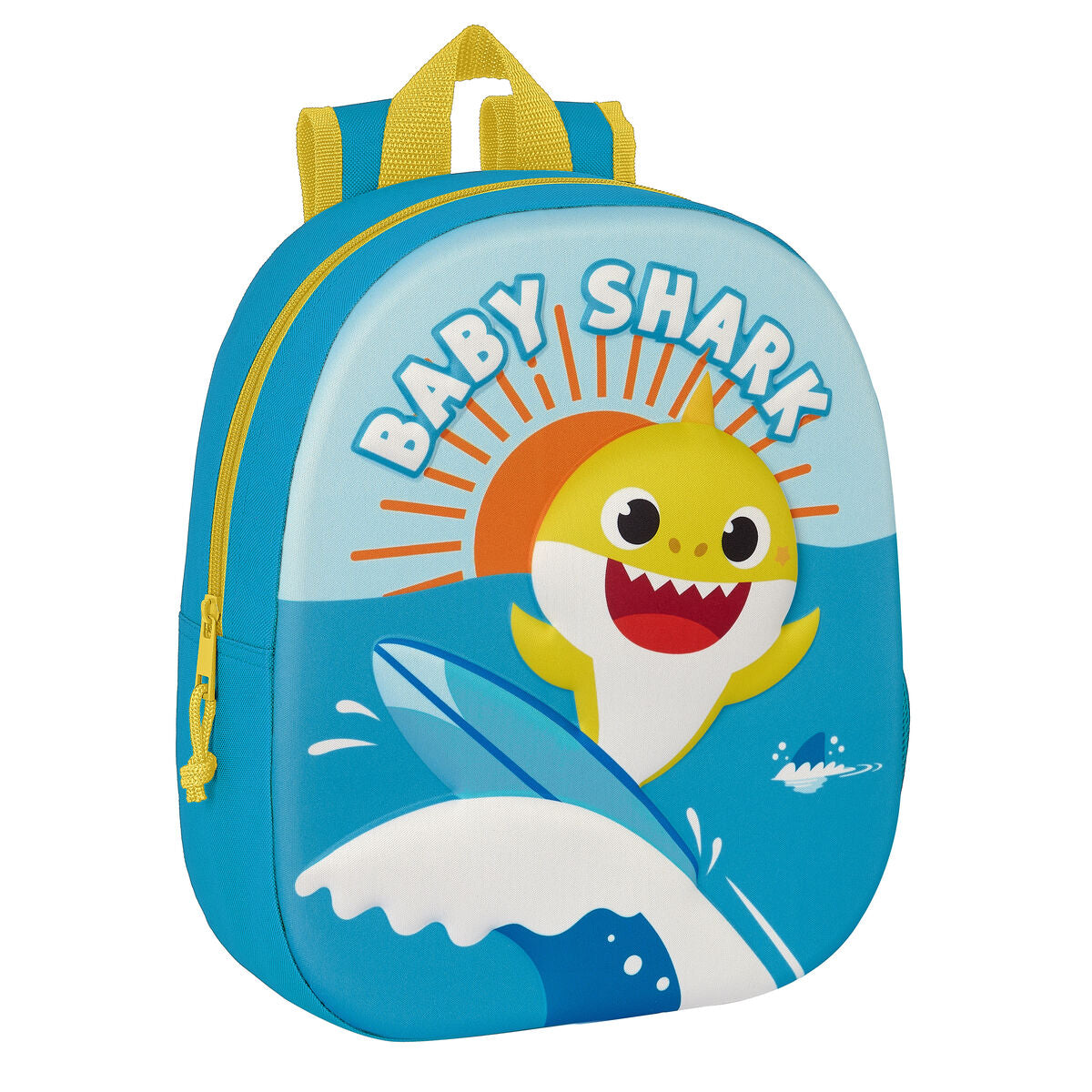 School Bag Baby Shark 3D 27 x 33 x 10 cm Blau – Produktbild 1