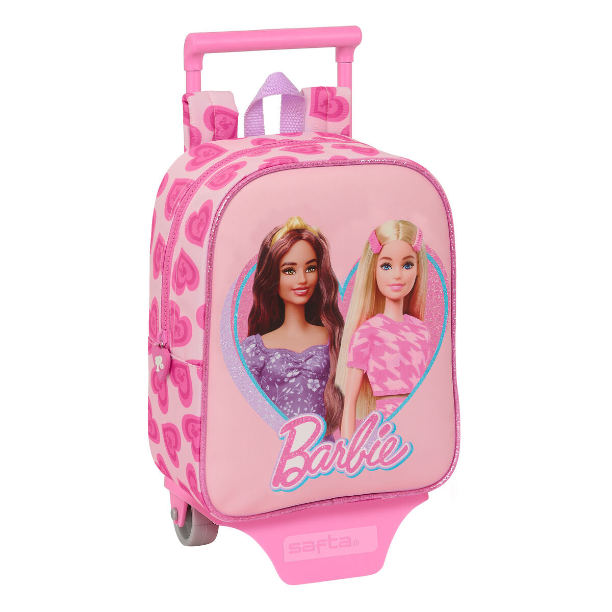 Barbie Schulrucksack mit Rollen Love Rosa – Produktansicht 1