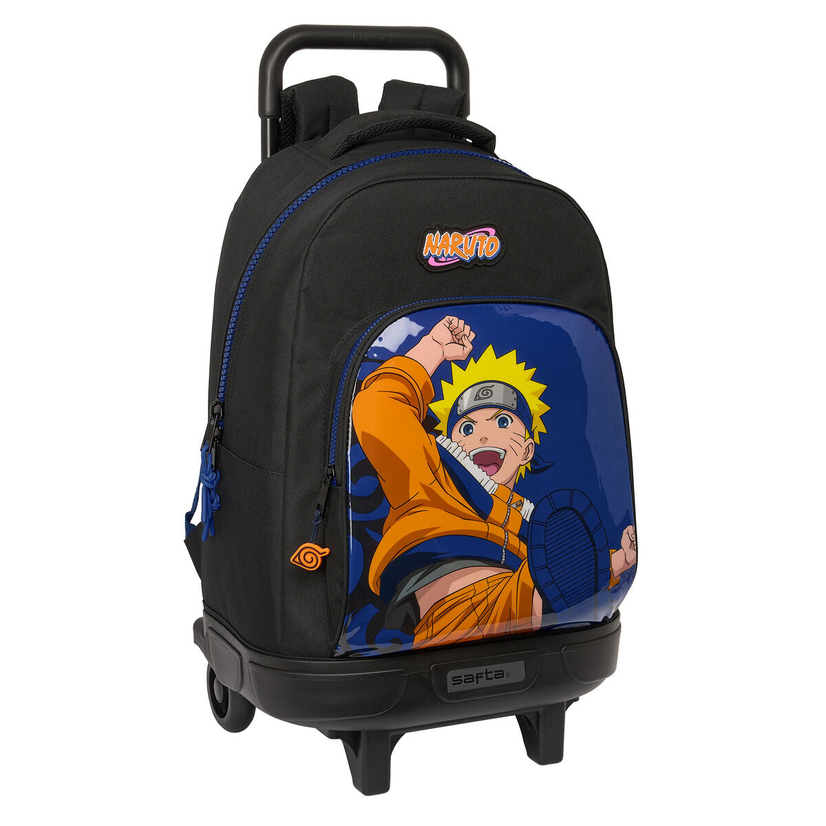 School Rucksack with Wheels Naruto Ninja Blau Schwarz 33 x 45 x 22 cm – Produktbild 1
