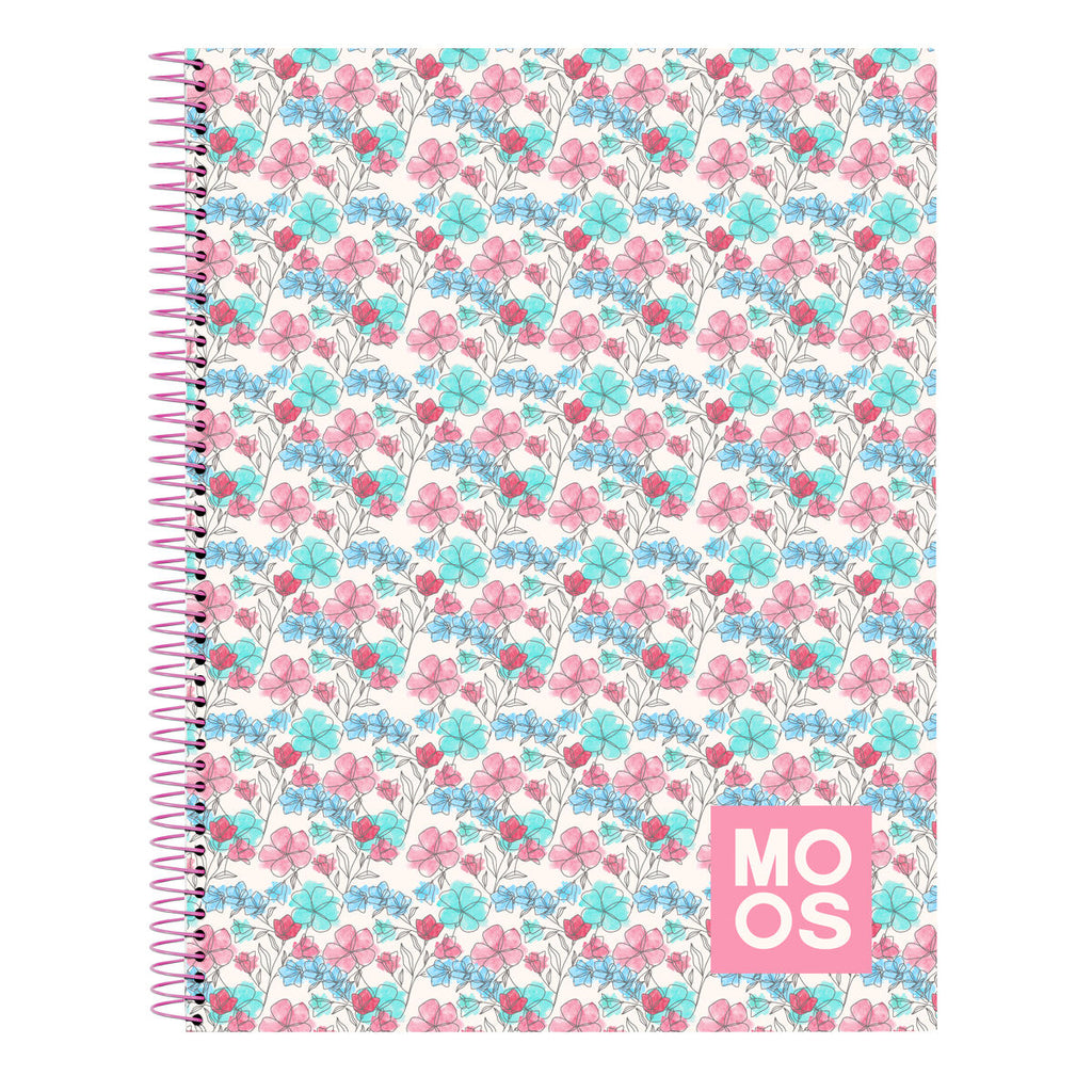 Moos Notizbuch Flores Mehrfarbig A4 120 Sheets – Produktansicht 1