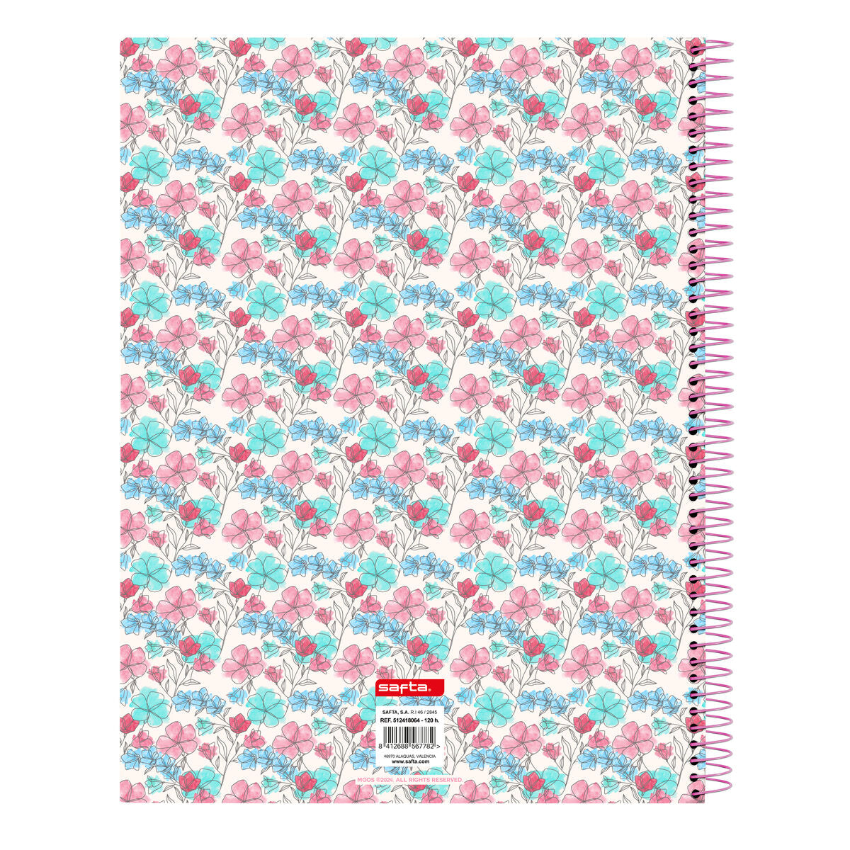 Moos Notizbuch Flores Mehrfarbig A4 120 Sheets – Produktansicht 2