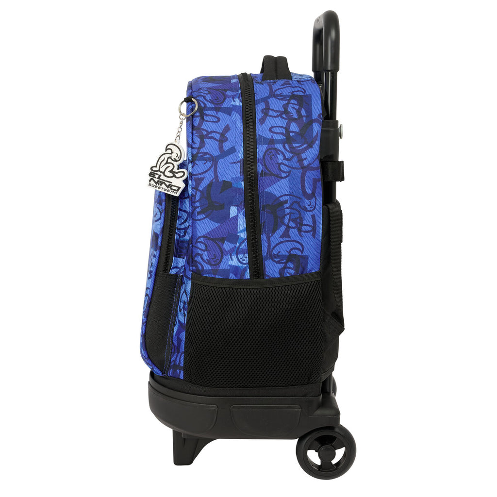 El Niño Schulrucksack mit Rollen Roller Blau Schwarz – Produktansicht 3