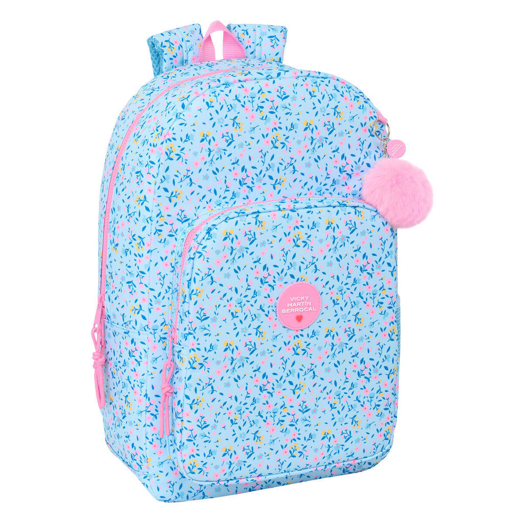 Vicky Martín Berrocal Schultasche Paraíso Blau Rosa – Produktansicht 1