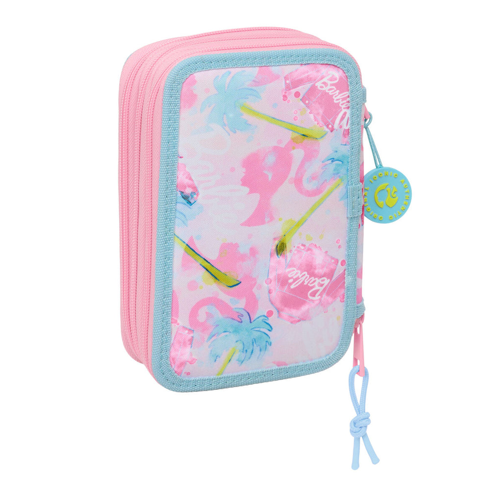 Barbie Federmäppchen mit Zubehör Painterly Rosa Sky Blau – Produktansicht 2