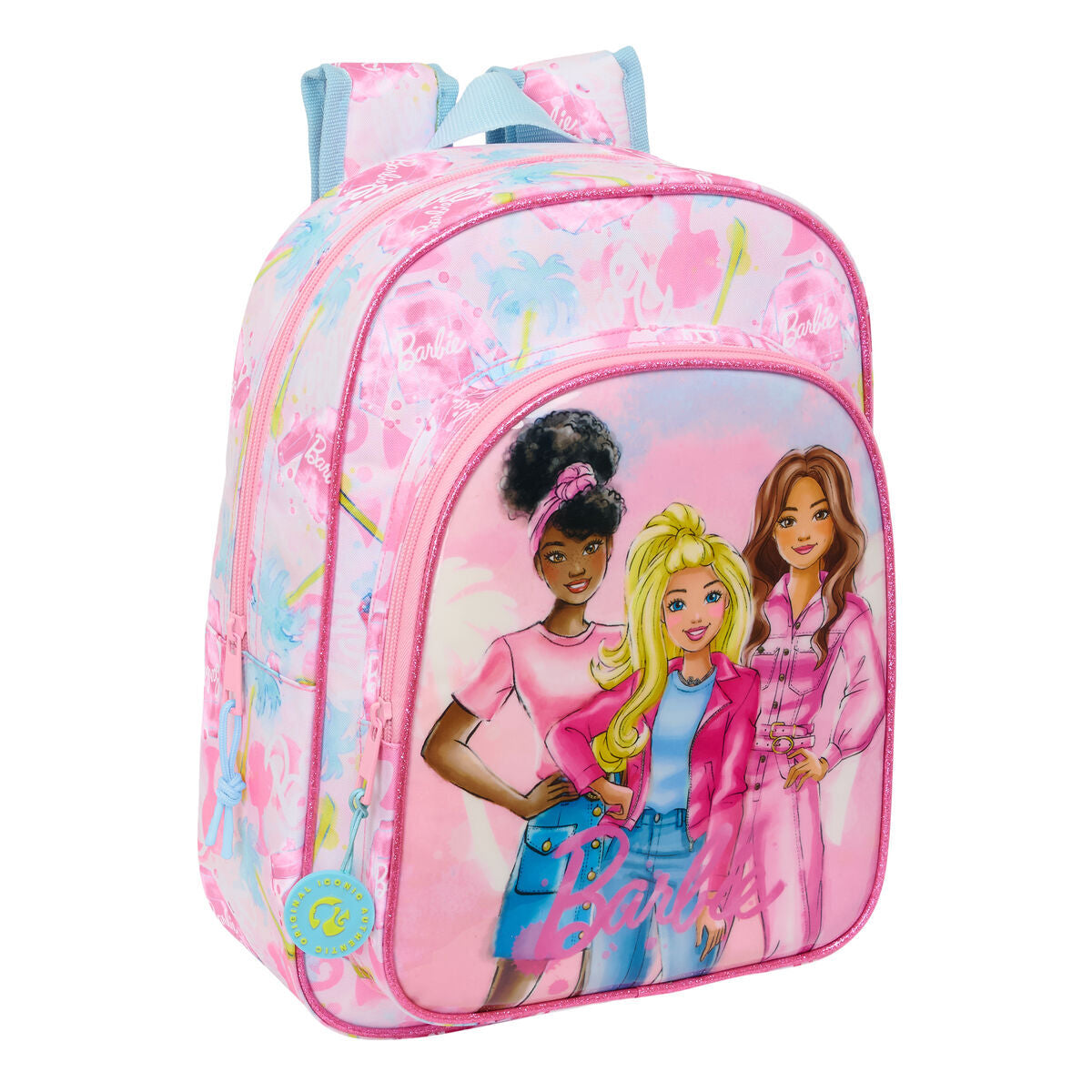 Barbie Schultasche Painterly Rosa Sky Blau – Polyester 300D – Produktansicht 1