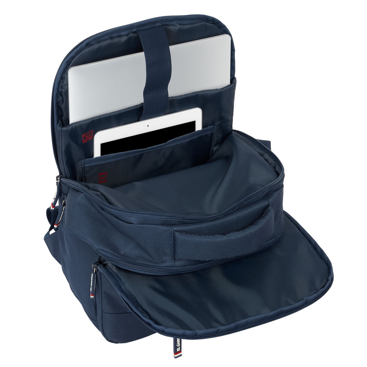Rucksack für Notebook & Tablet mit USB Ausgang El Ganso Eclipse Dunkelblau – Produktansicht 8