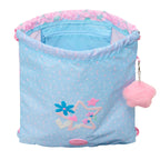 BlackFit8 Rucksack mit Strings Smile Blau Rosa – Produktansicht 3