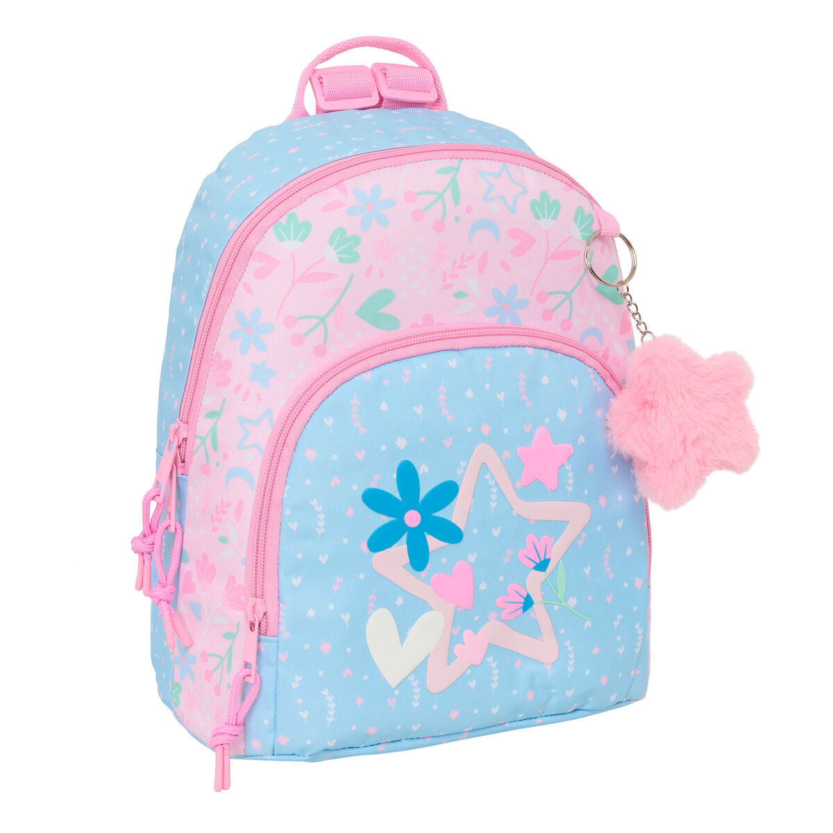 BlackFit8 Rucksack Smile Rosa Hellblau Mini – Produktansicht 1