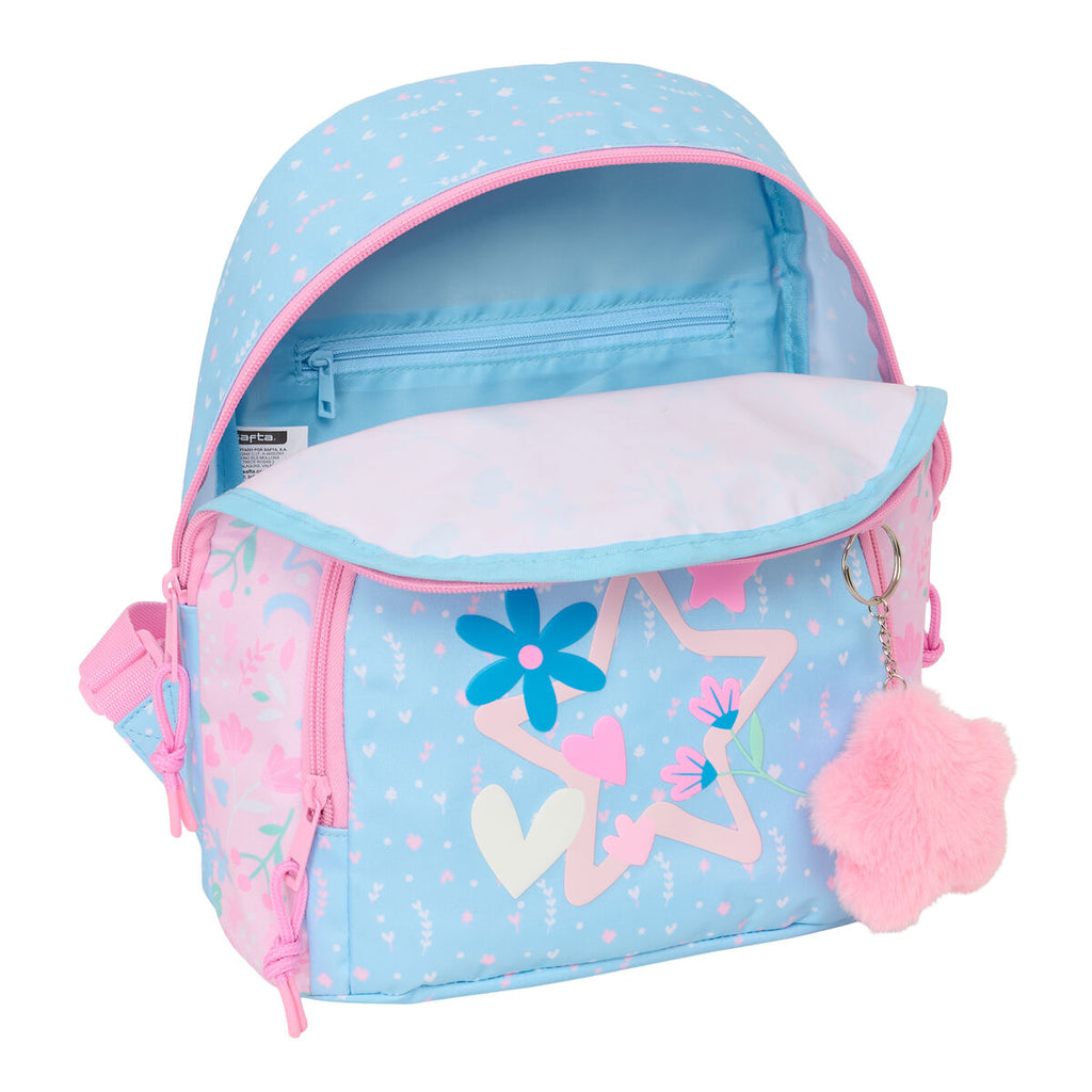 BlackFit8 Rucksack Smile Rosa Hellblau Mini – Produktansicht 3