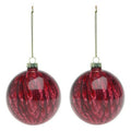 Weihnachtskugeln 113572 Braun Rot 8 cm – Brown