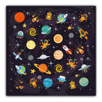 Wiederverwendbare Stoffmaske Space Kinder – Produktansicht 2