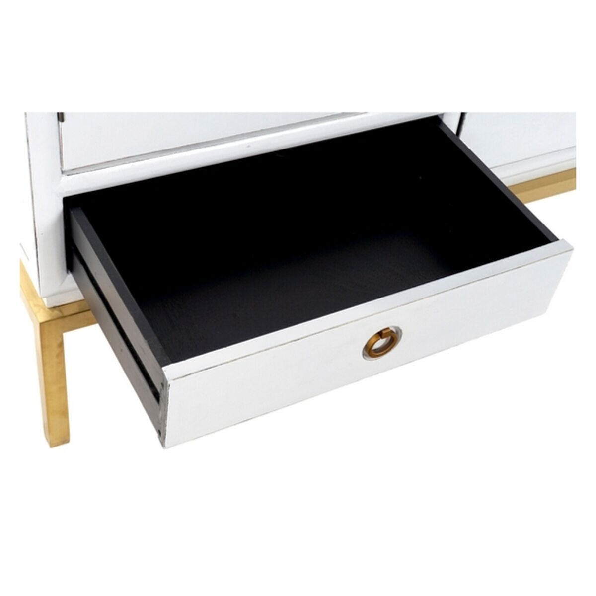 DKD Home Decor Schrank Weiß Gold Metall Poplar – Produktansicht 5