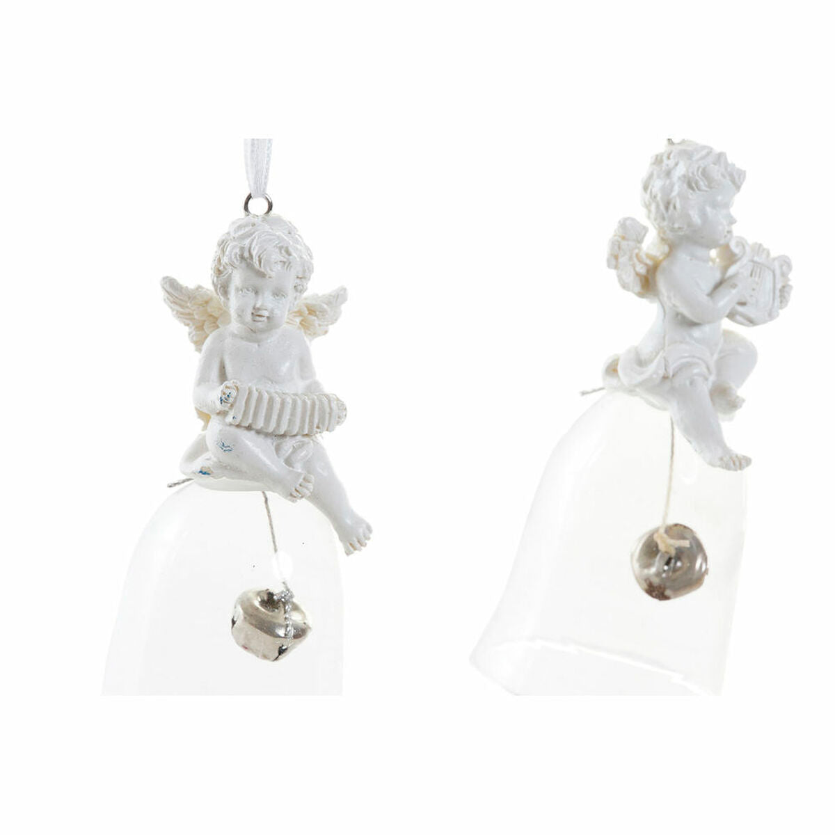 DKD Home Decor Weihnachtskugel Kunstharz Crystal Angel – Produktansicht 2
