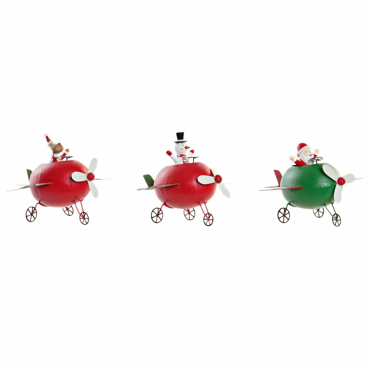 Christmas bauble DKD Home Decor Metall Reindeer (19 x 14 x 13 cm) (3 pcs) – Produktbild 1