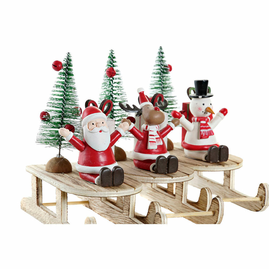 DKD Home Decor Weihnachtskugel Holz Father Christmas – Produktansicht 2