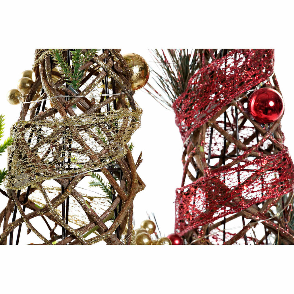DKD Home Decor Weihnachtsbaum Rot Grün Gold Kunststoff – Produktansicht 3