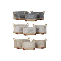DKD Home Decor Mehrzweckkorb Beige Grau Leicht Braun Holz – Produktansicht 1