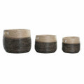 DKD Home Decor Korb-Set Grau Natural Seagrass – Produktansicht 1