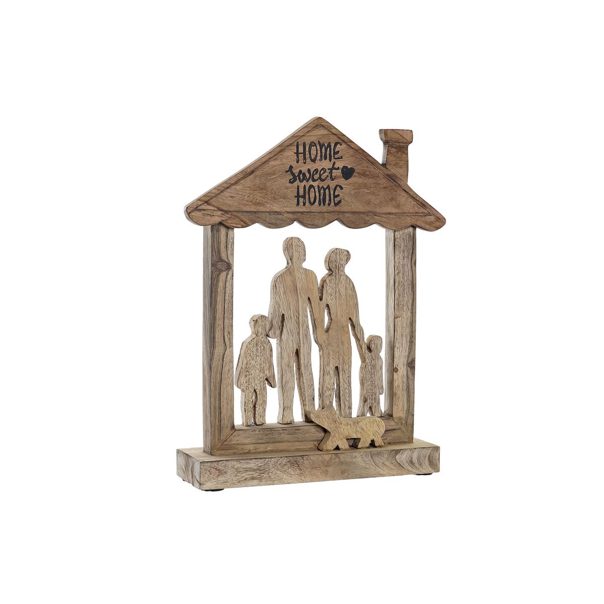 DKD Home Decor Dekofigur Braun Mango Holz Modern Family – Produktansicht 1