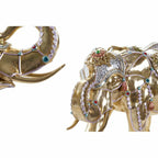 DKD Home Decor Dekofigur Elephant Gold Kunstharz Mehrfarbig – Produktansicht 2