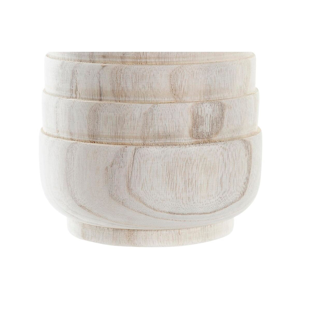 DKD Home Decor Pflanzgefäß Braun Natural Squared Boho – Produktansicht 2